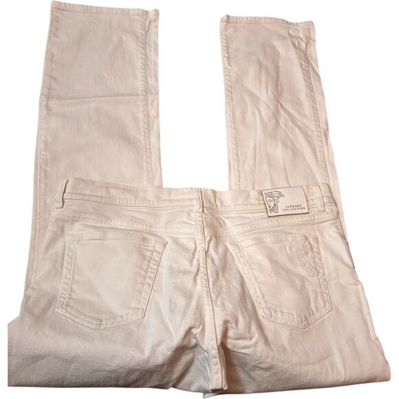 Versace Collection Men's Straight White Denim Jeans, Size EU 40, Y2K - Picture 2 of 6